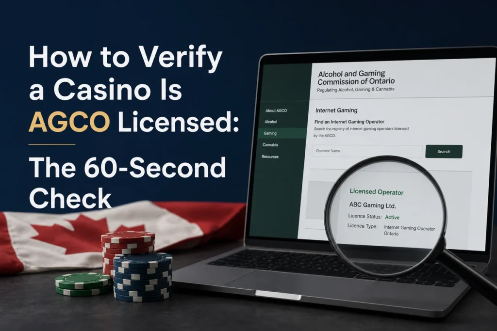 How to Verify a Casino Is AGCO Licensed: The 60-Second Check