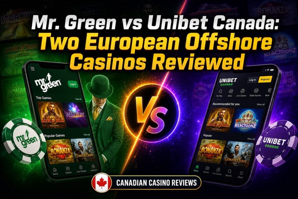 Mr. Green vs Unibet Canada: Two European Offshore Casinos Reviewed