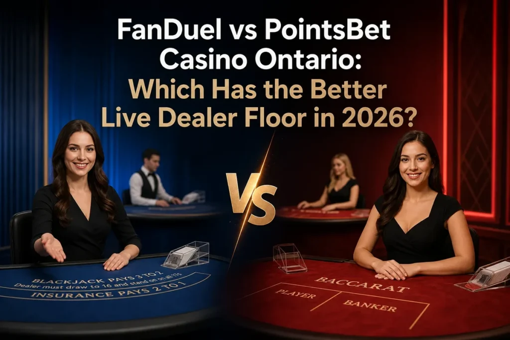 FanDuel vs PointsBet Casino Ontario: Which Has the Better Live Dealer Floor in 2026?