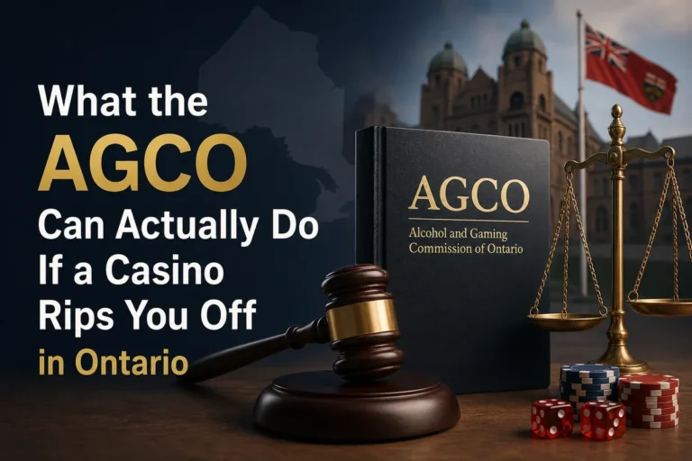 What the AGCO Can Actually Do If a Casino Rips You Off in Ontario
