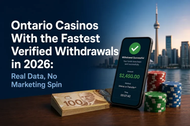 Ontario Casinos With the Fastest Verified Withdrawals in 2026: Real Data, No Marketing Spin