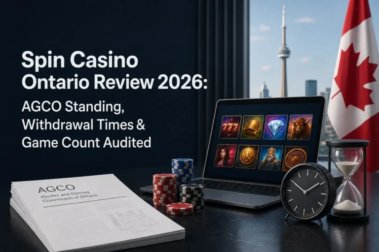 Spin Casino Ontario Review 2026: AGCO Standing, Withdrawal Times & Game Count Audited