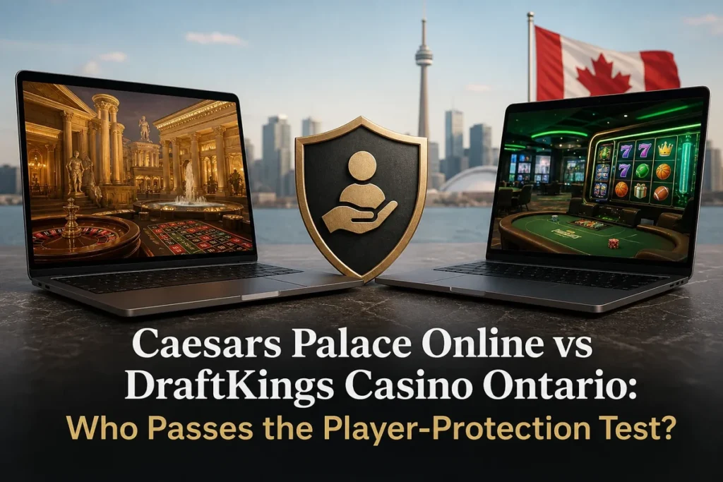 Caesars Palace Online vs DraftKings Casino Ontario: Who Passes the Player-Protection Test?